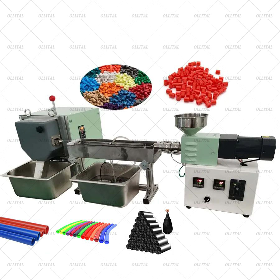 Laboratory Small Plastic Sheet Extruder Plastic Rattan Extrusion