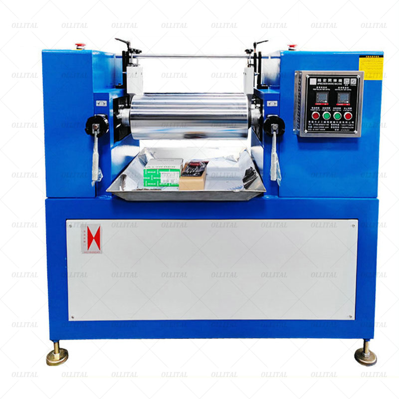 8-inch Small Open Type Two Roll Mill Oil Heating Plastic Refining Machine
