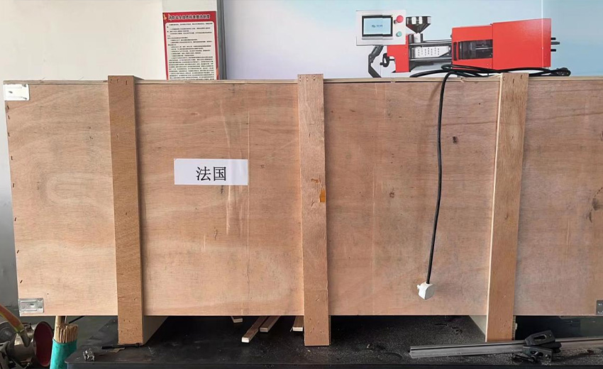 Another shipment, another milestone: our injection molding machines are on the way