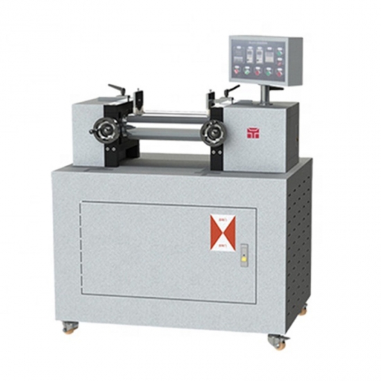 PVC EVA Synthetic Rubber Open Twin Roll Mill Mixing Equipment